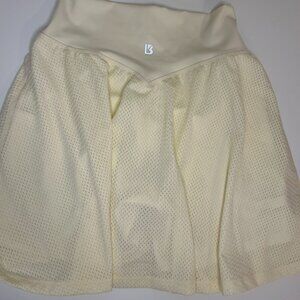 BuffBunny Cellular Tennis Skort Size Medium Activewear Yellow Pockets